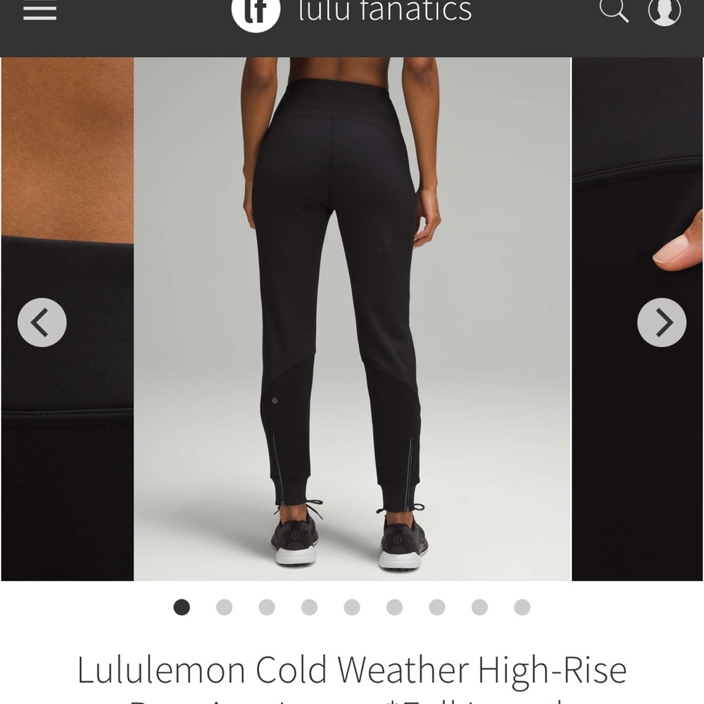 Lululemon Cold Weather High-Rise Running Jogger *Full Length Black NWT size 6